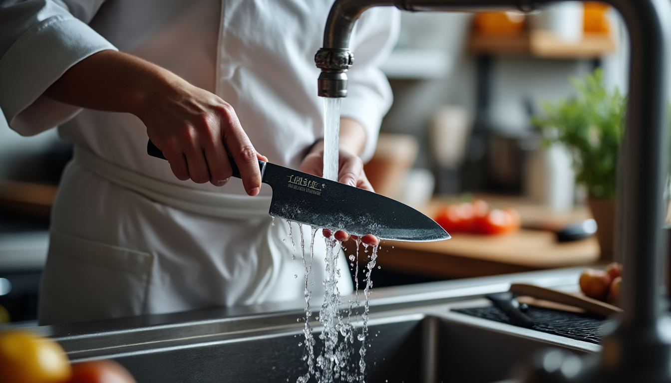 découvrez pourquoi il est préférable de laver vos couteaux japonais à la main. cet article examine les techniques de nettoyage idéales pour préserver la qualité et la longévité de ces précieux ustensiles de cuisine.