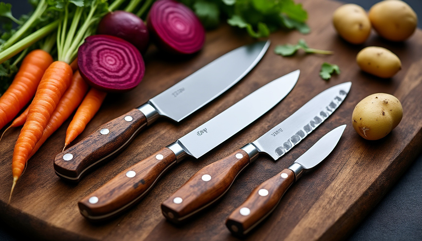 découvrez notre sélection des meilleurs couteaux pour les légumes racines, spécialement conçus pour faciliter la découpe et préparer vos plats avec précision. que vous soyez un chef amateur ou un cuisinier expérimenté, ces outils de qualité amélioreront vos compétences culinaires.