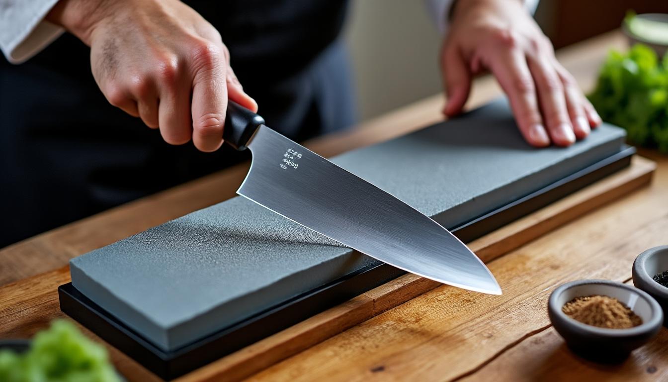 découvrez l'art de l'affûtage asymétrique japonais, une technique essentielle pour optimiser les performances des couteaux japonais. apprenez à maîtriser cette méthode unique pour améliorer la précision, la durabilité et l'efficacité de vos outils de cuisine.