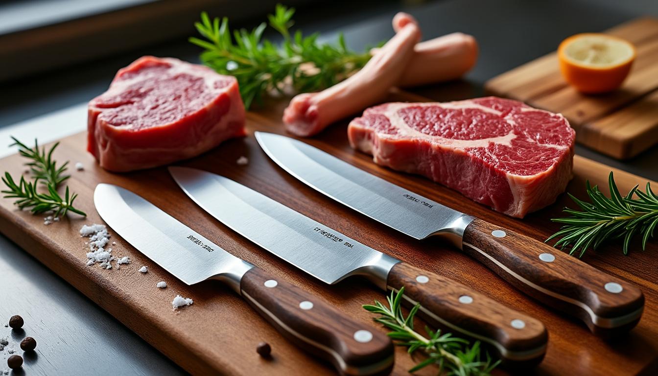 découvrez notre guide ultime sur les couteaux pour viande : des conseils d'achat, des types de couteaux recommandés et des techniques de découpe pour sublimer vos prestations culinaires. parfait pour les amateurs de barbecue et les chefs en herbe !