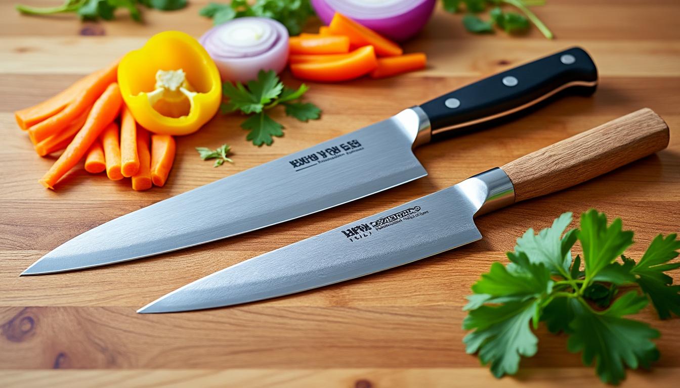 découvrez les différences entre les couteaux gyuto et santoku dans notre analyse approfondie. quel est le couteau le plus polyvalent pour vos préparations culinaires ? apprenez-en plus sur leur utilisation, leurs caractéristiques et faites le choix qui correspond à votre style de cuisine.