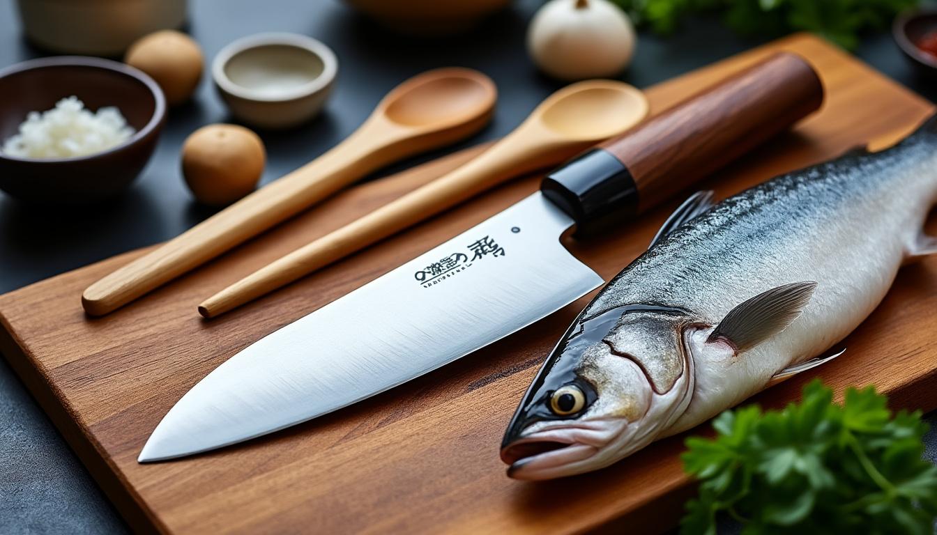 découvrez l'outil incontournable pour préparer vos poissons entiers : le deba. ce couteau japonais, avec sa lame robuste et son tranchant précis, est parfait pour fileter et nettoyer vos prises avec aisance. transformez votre expérience culinaire et apprenez à maßtriser l'art de la découpe du poisson grùce à ce couteau d'exception.