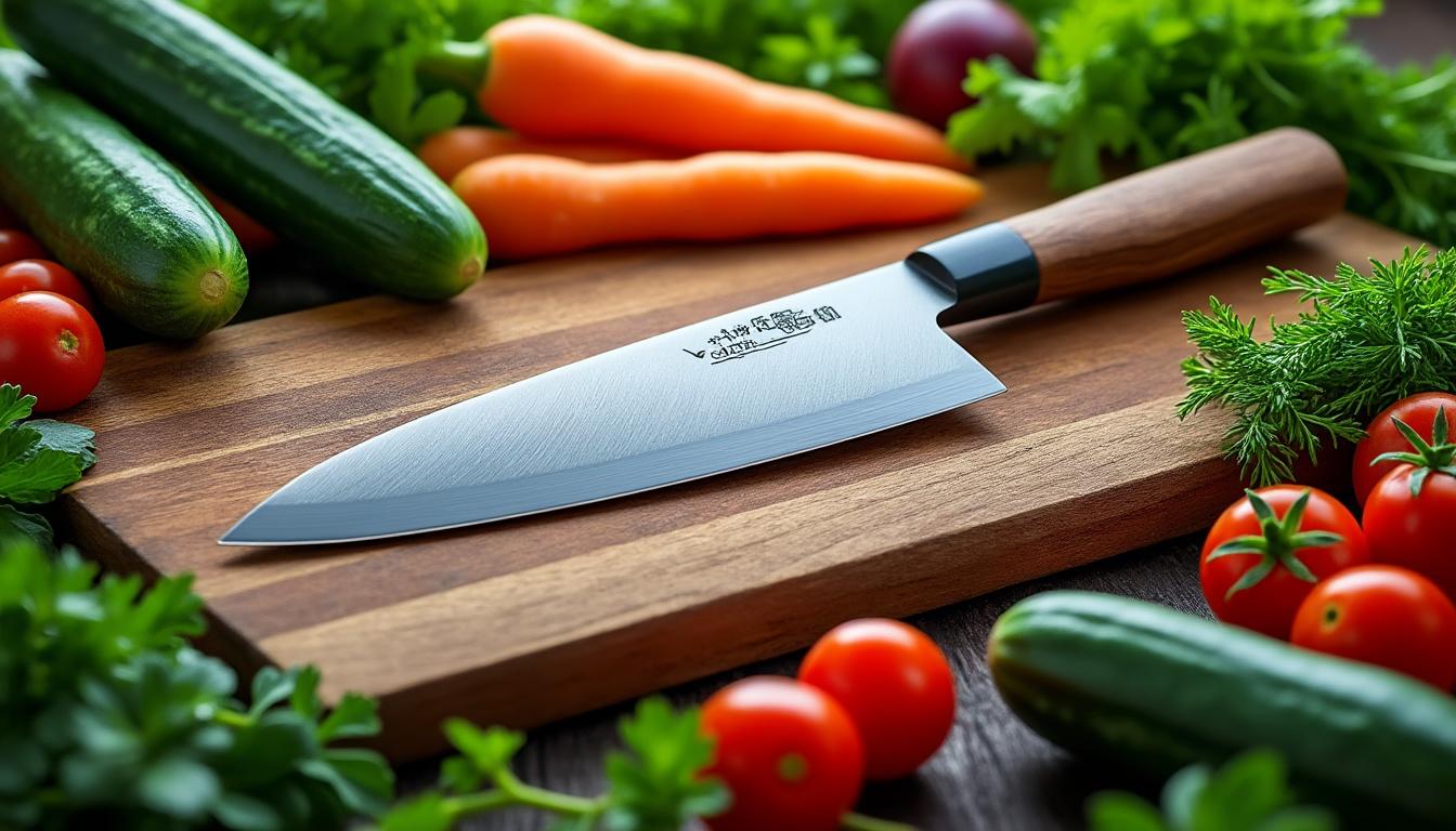 découvrez le nakiri, l'ustensile incontournable pour tous les amateurs de cuisine souhaitant préparer des légumes avec précision et facilité. cet outil japonais allie design et fonctionnalité, idéal pour trancher, hacher et émincer vos ingrédients préférés tout en préservant leurs saveurs et nutriments.