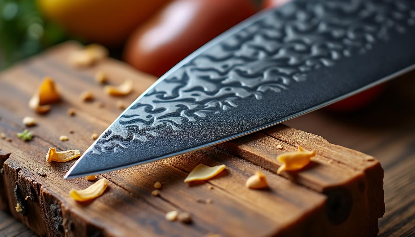découvrez les nombreux avantages de l'acier damassé utilisé dans les couteaux japonais. alliant beauté, robustesse et performance, cet acier unique offre une excellente tenue de coupe et une durabilité exceptionnelle, tout en ajoutant une touche d'élégance à votre cuisine. explorez ses caractéristiques et faites le choix de la qualité.