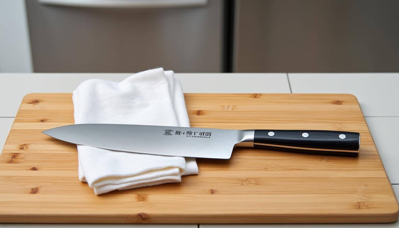 découvrez comment bien sécher vos couteaux japonais après usage pour maintenir leur performance et prolonger leur durée de vie. apprenez les techniques appropriées et les erreurs à éviter pour un entretien optimal de vos lames.