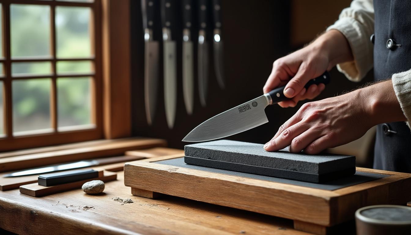 découvrez les meilleures techniques pour entretenir un couteau à affûtage asymétrique, en mettant l'accent sur les spécificités des couteaux japonais. apprenez à les affûter correctement pour maintenir leur performance et prolonger leur durée de vie.