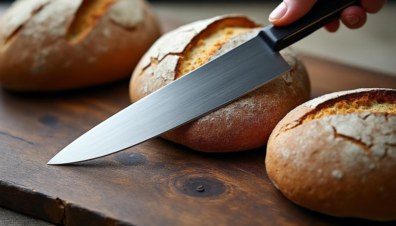 découvrez les techniques et conseils pour découper du pain avec un couteau japonais. apprenez à maîtriser cet art pour une découpe précise et élégante, tout en profitant des bienfaits d'un outil de cuisine traditionnel.