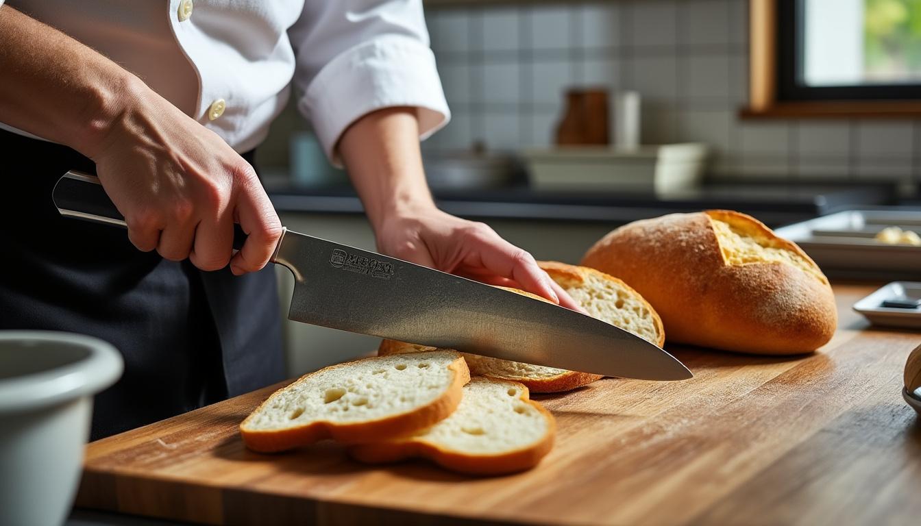 découvrez comment découper du pain avec un couteau japonais pour une coupe précise et élégante. apprenez les techniques, astuces et entretien de cet outil de cuisine unique qui sublimera vos moments de dégustation.