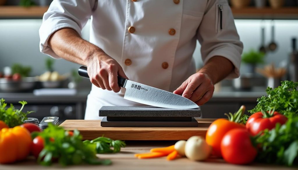 découvrez les astuces des chefs pour entretenir votre couteau japonais et garantir sa performance optimale. apprenez à aiguiser correctement, à nettoyer avec soin et à ranger votre couteau pour prolonger sa durée de vie. suivez nos conseils pratiques pour un outil de cuisine toujours en parfait état.