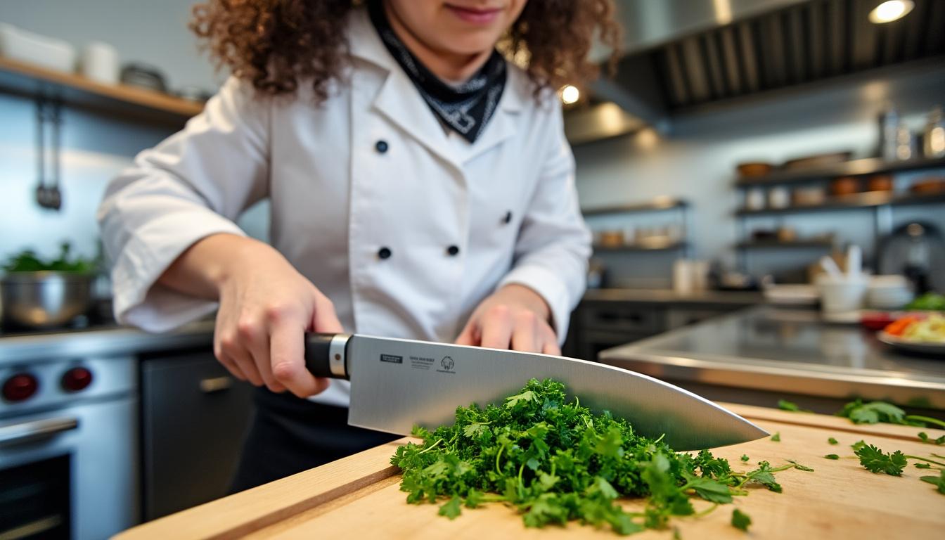 découvrez quel couteau est le meilleur choix pour hacher finement vos herbes. que ce soit un couteau de chef, un couteau à herbes ou un autre type d'ustensile, apprenez à sélectionner l'outil idéal pour rehausser vos plats avec des arômes frais et intenses.