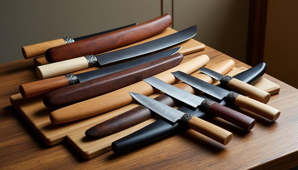 découvrez l'artisanat des étuis en bois traditionnels saya, spécialement conçus pour sublimer vos couteaux japonais. plongez dans l'univers raffiné de la culture nippone et apprenez comment ces accessoires essentiels allient esthétique et protection.