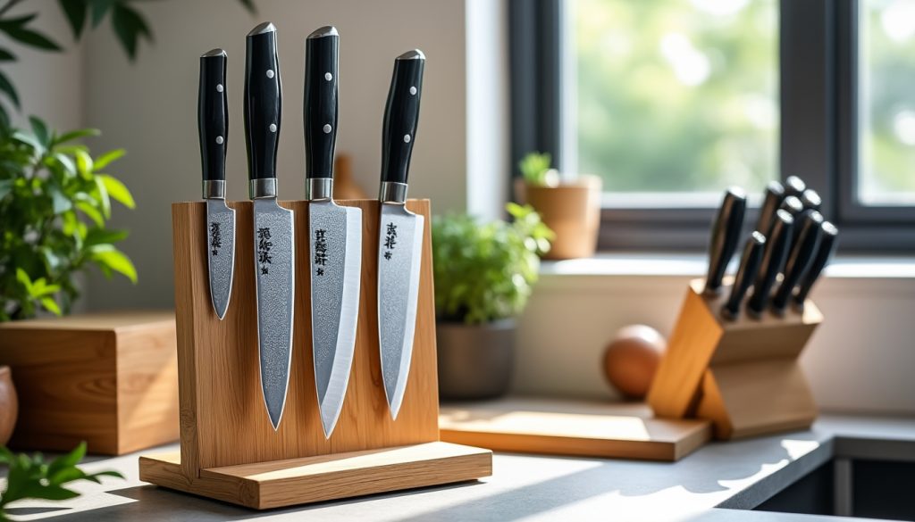 découvrez quel type de rangement convient le mieux à vos couteaux japonais : vertical ou horizontal ? conseils pour optimiser la sécurité, l’efficacité et préserver la qualité de vos lames.