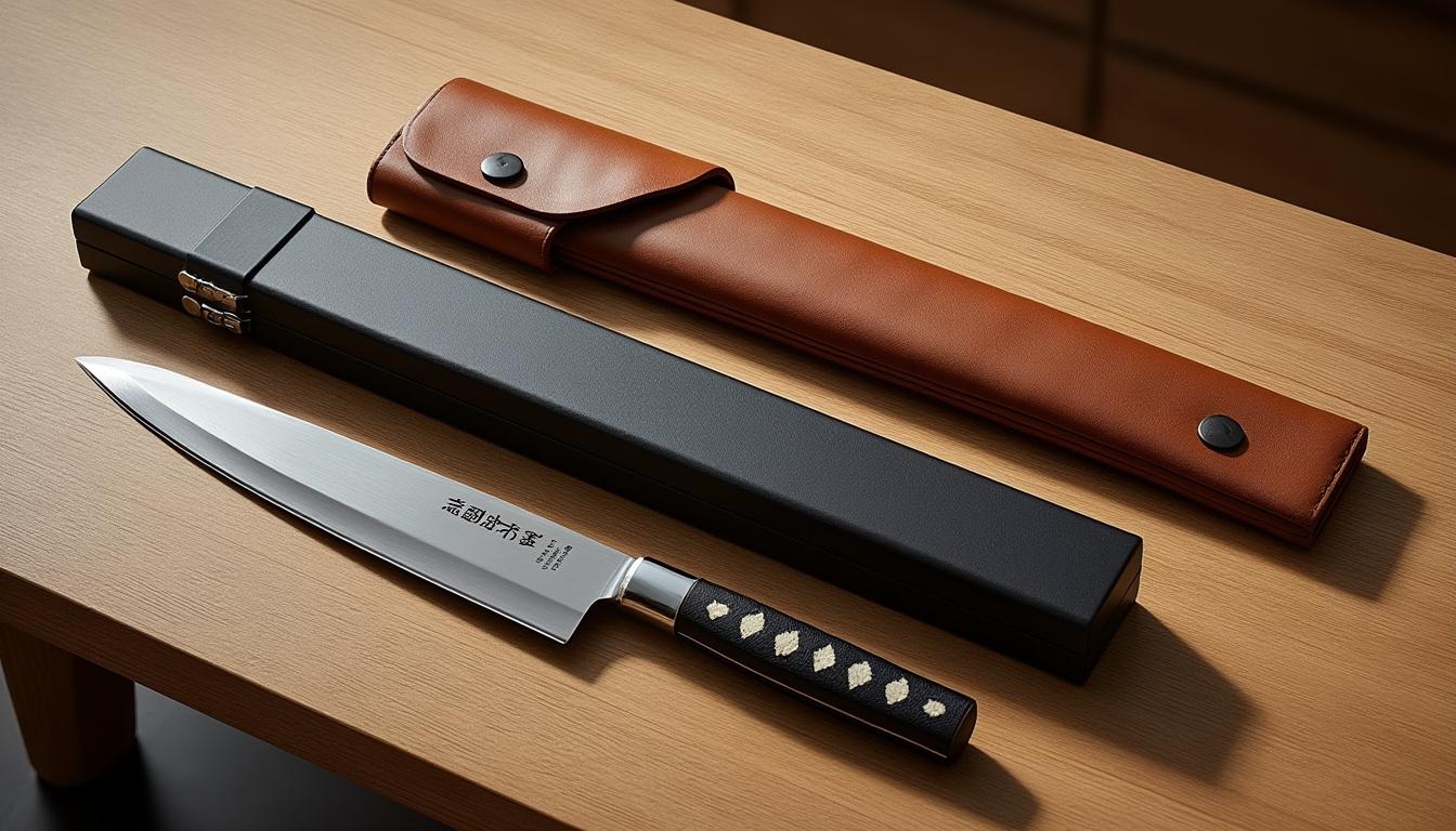 découvrez les avantages des étuis rigides et souples pour couteaux japonais, et choisissez la protection idéale pour préserver la qualité et la durée de vie de vos lames.